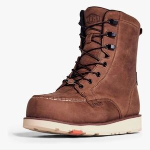 Brunt Brown Leather Lace-Up Workboots